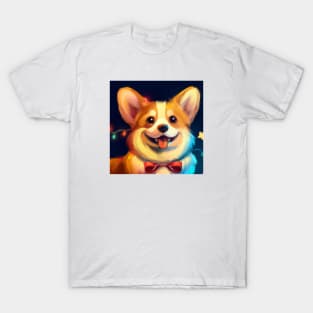 Cute Pembroke Welsh Corgi Drawing T-Shirt